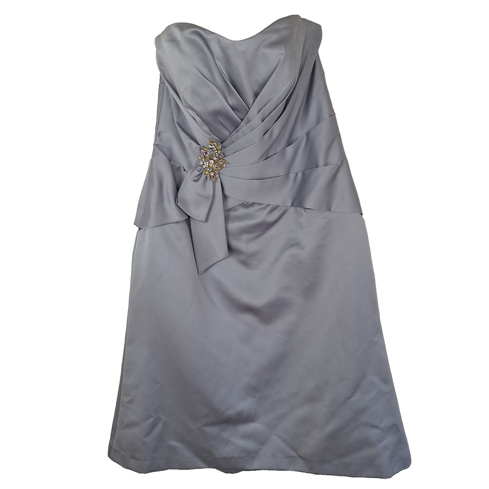 La Joli Mode | Dresses | Vintage 9s Early 2000s Y2k Ethereal Fairy Core Prom Dress Size 6 Silver Toned